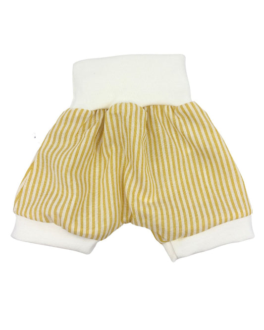 Short Coton Jaune rayé