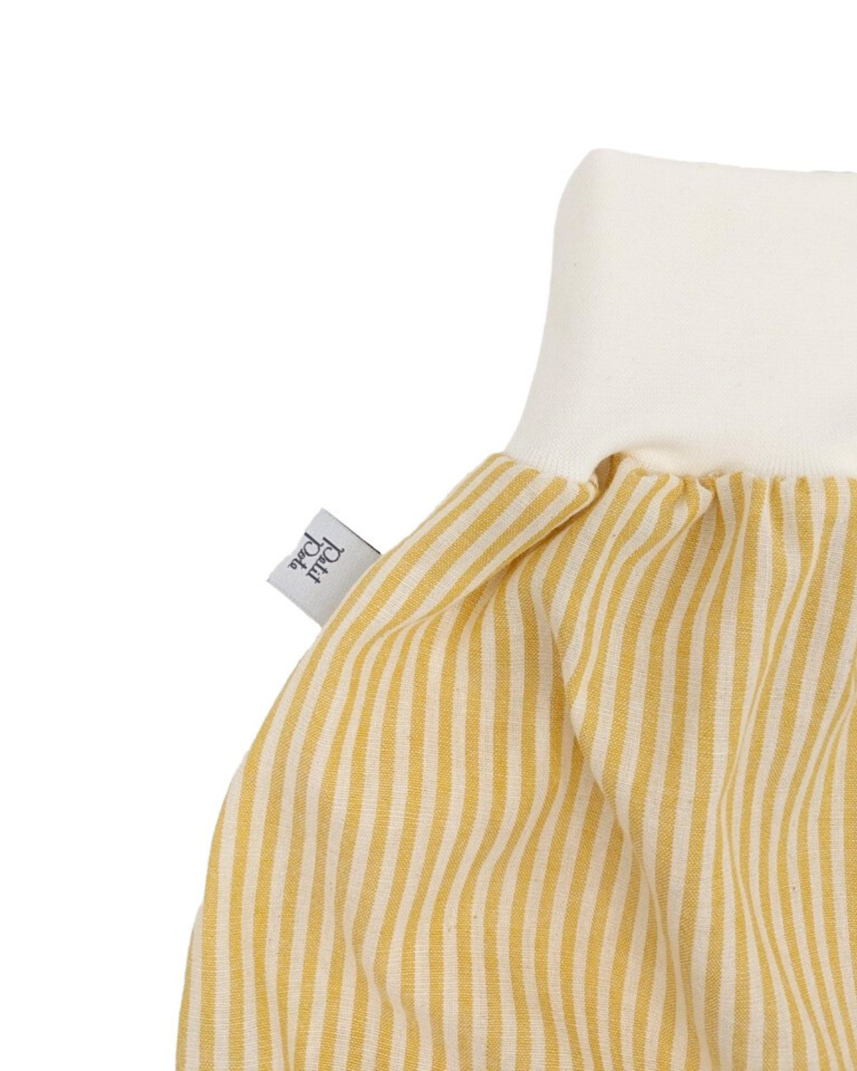 Short Coton Jaune rayé