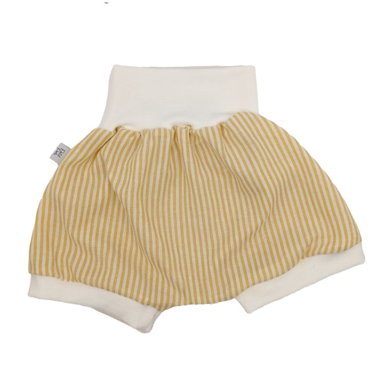 Short Coton Jaune rayé