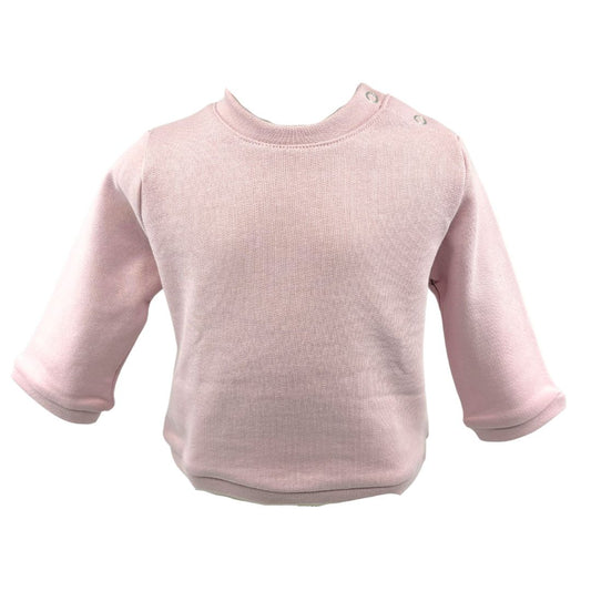 Pull bébé molleton rose