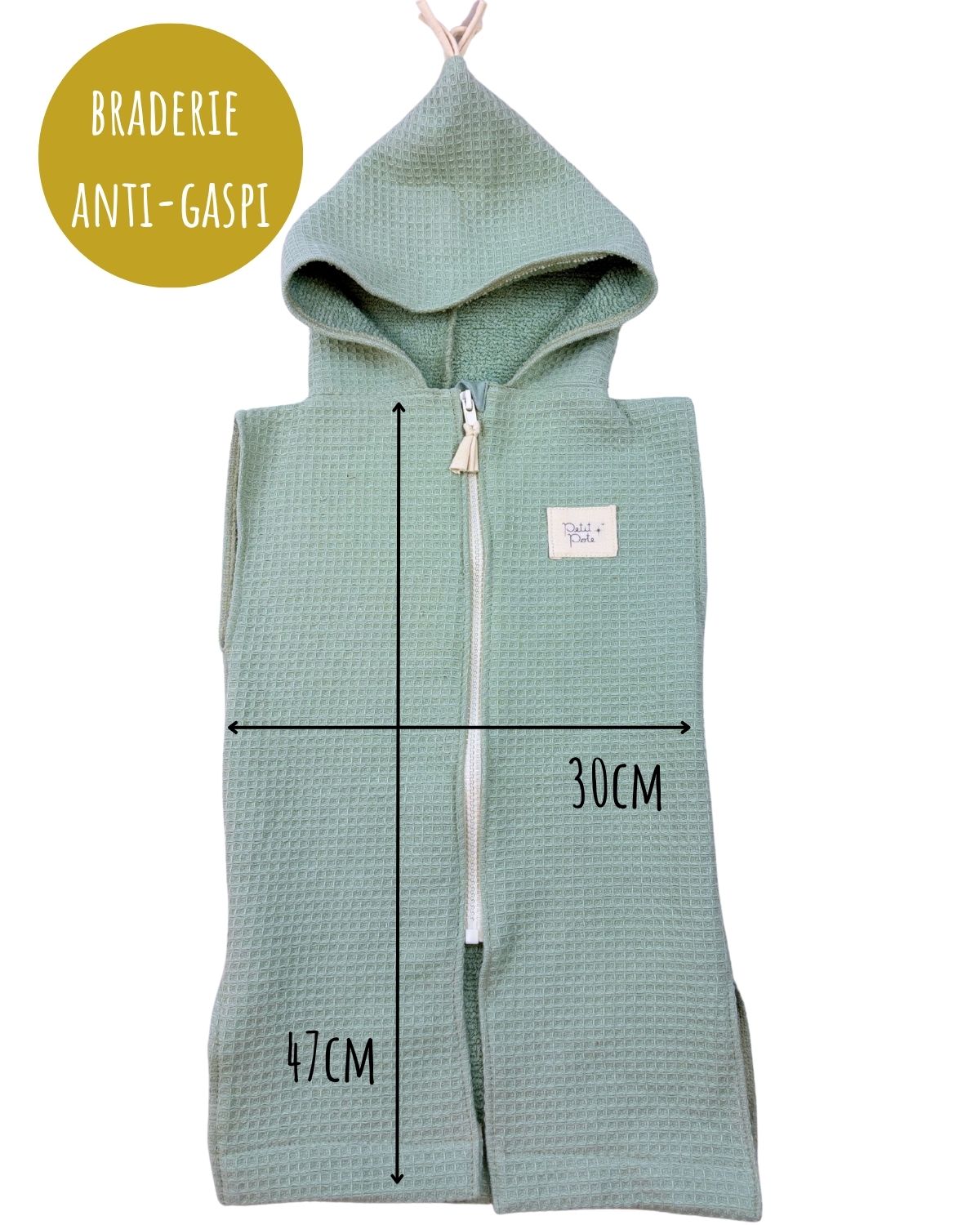 Poncho de Plage Vert de Gris