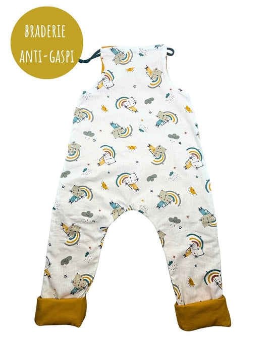 Salopette bebe Cha'rc-en-ciel