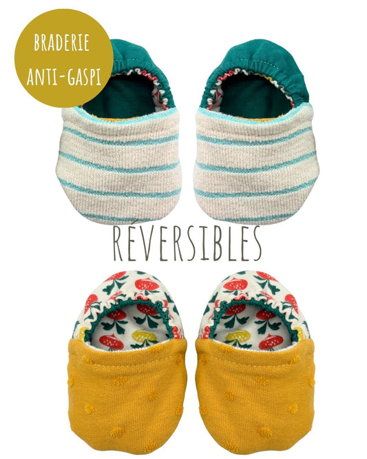 Chaussons souples bébé Radis