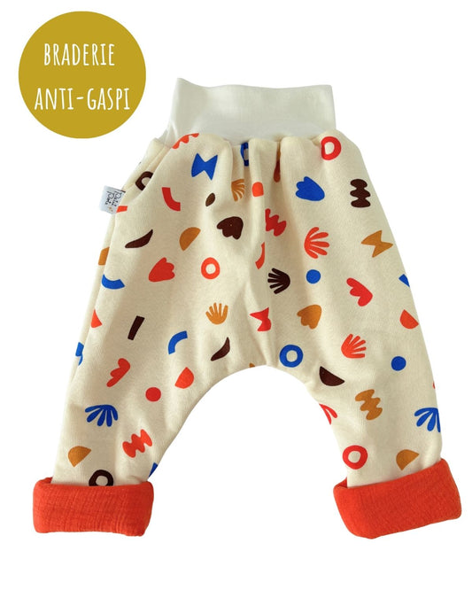 Sarouel évolutif Matisse Orange 6-12M