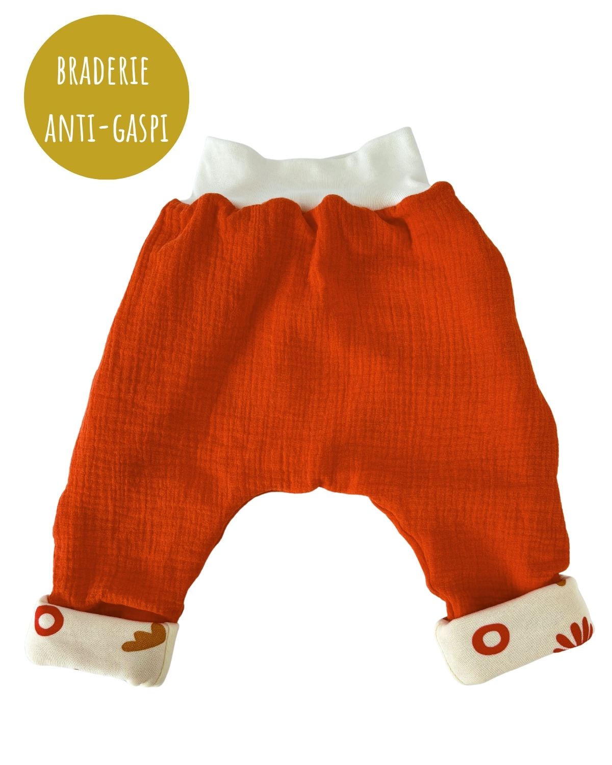 Sarouel évolutif Matisse Orange 6-12M