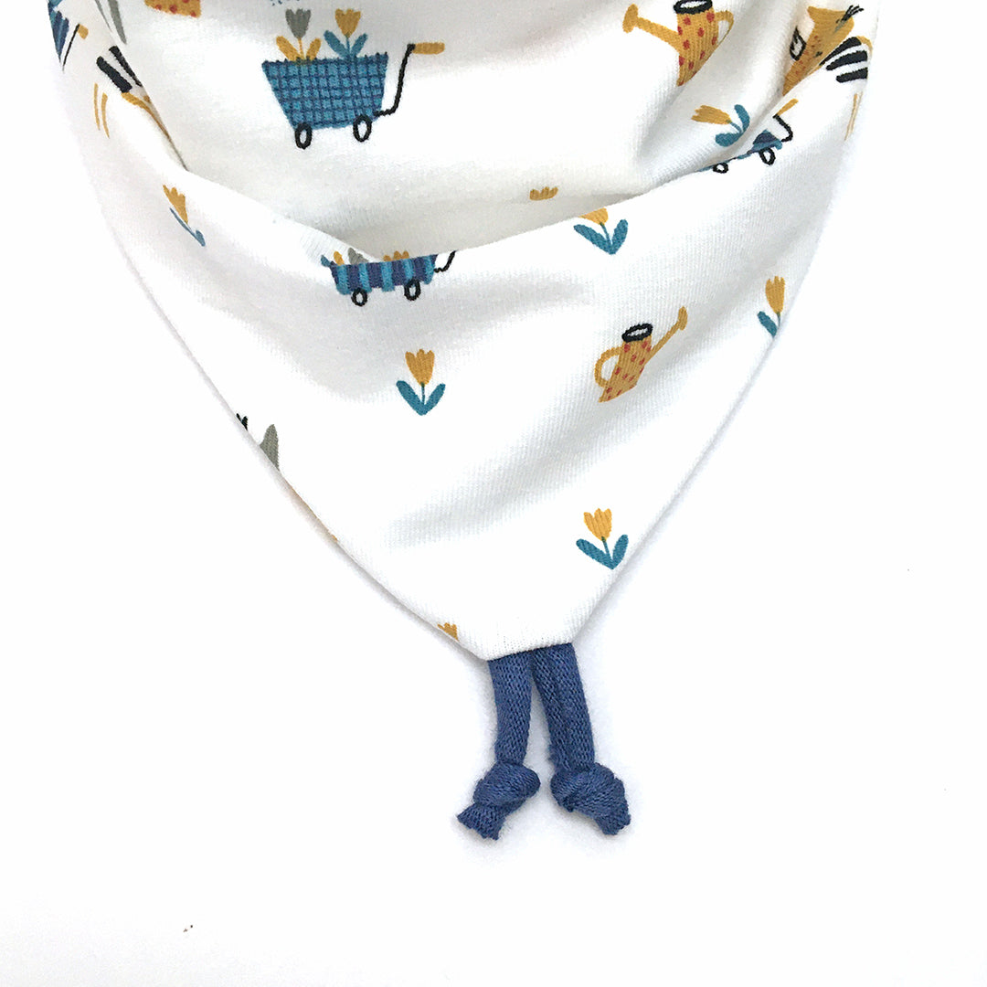 bavoir bandana pour bébé jardinier