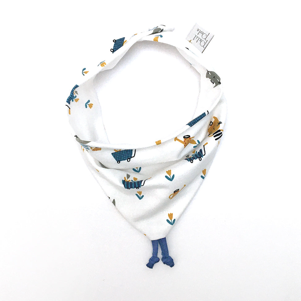 bavoir bandana pour bébé jardinier